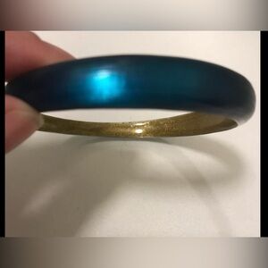 Alexis Bittar Teal Blue Bangle Bracelet